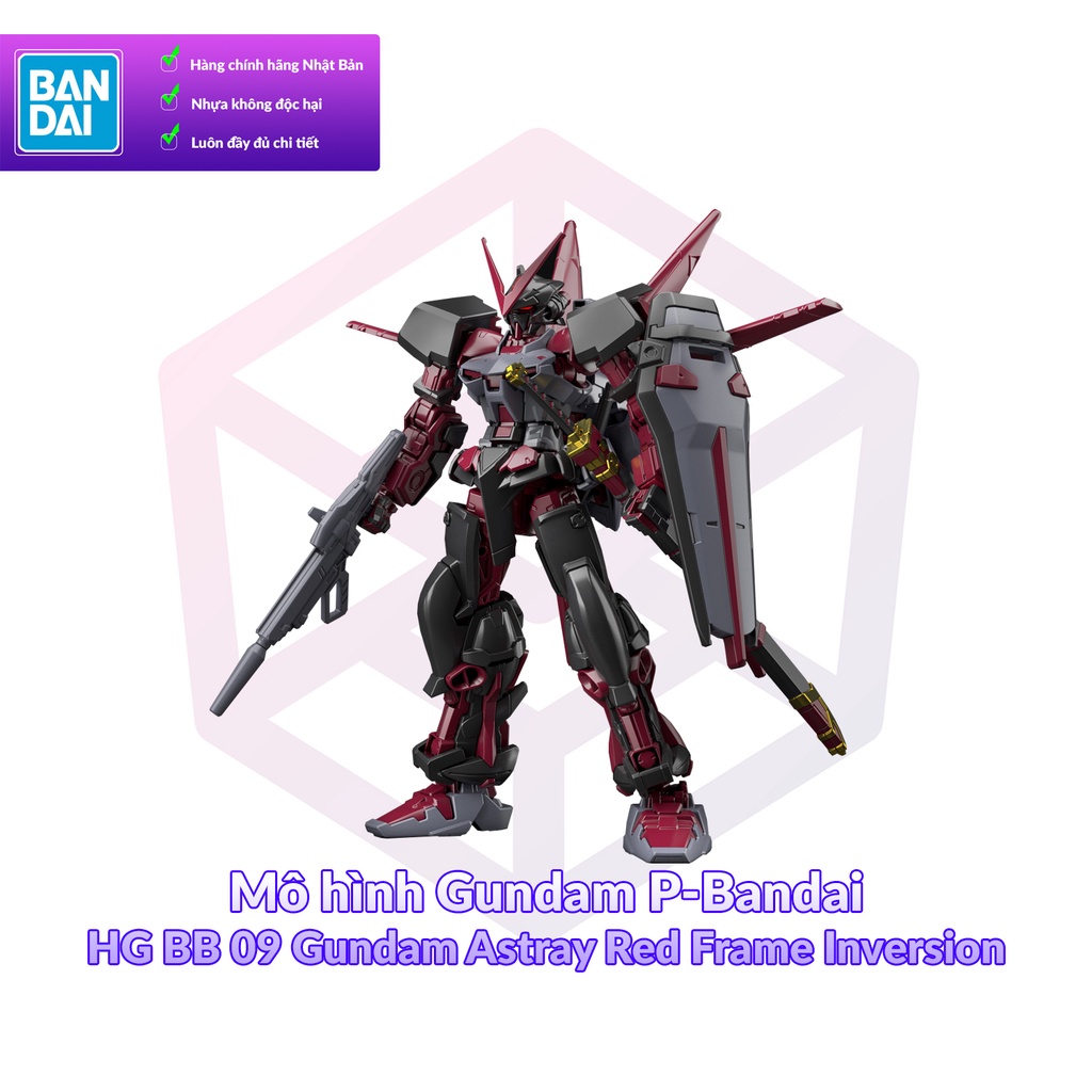 Mô hình Gundam P-Bandai HG BB 09 Gundam Astray Red Frame Inversion 1/144 Breaker Battlogue [GDB] [BHG]