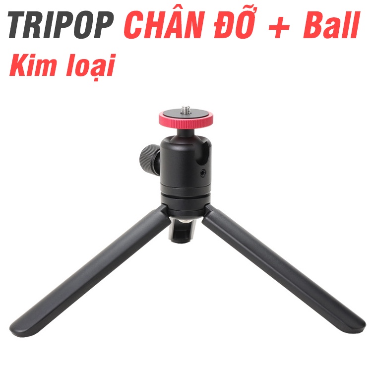 Bộ tripod mini dùng cho điện thoại và máy ảnh - chân đỡ có kèm đầu ball có thể xoay điều chỉnh hướng