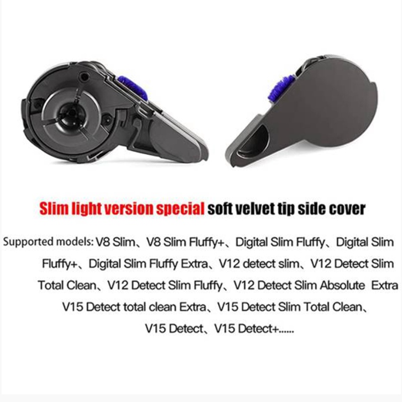 Vỏ Bọc Đầu Bàn Chải Lăn Cho Robot Hút Bụi Slim V8 Slim V12 V15 Detect