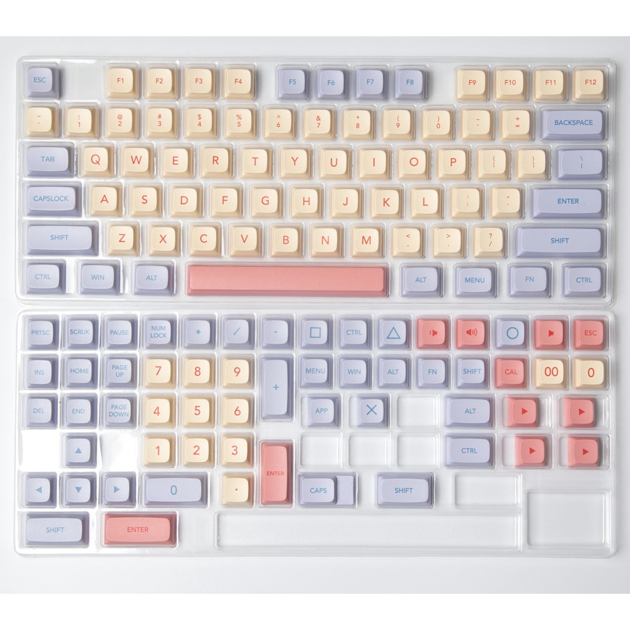 132 Phím Marshmallow Keycap XDA Hồ sơ XDA Màu hồng dễ thương PBT Thuốc nhuộm phụ Bàn phím cơ học Keycap