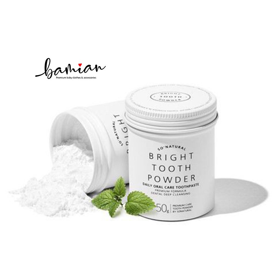 Bột làm trắng răng thơm miệng Bright Tooth Powder 50g