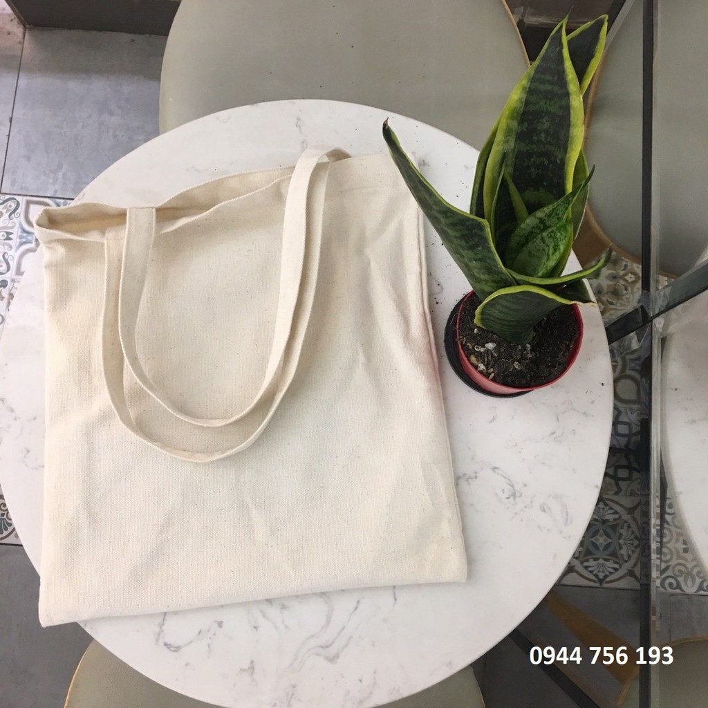 Túi vải bố mộc có vân điểm [RẺ VÔ ĐỊCH] 33x38cm không khóa