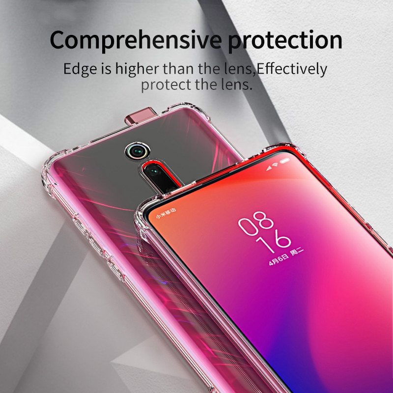 Ốp điện thoại silicon mềm trong suốt cho Xiaomi Redmi K20/K20 Pro