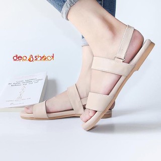  Sandal quai ngang size lớn 42 43 đế bằng chống trơn Depvashock MS 6083 