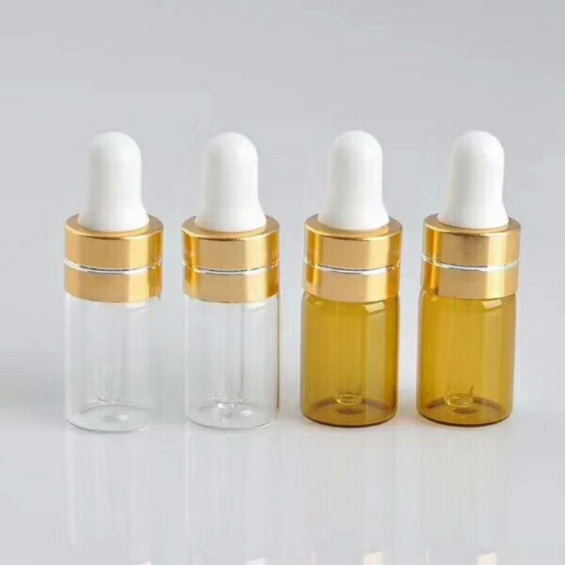 Lọ Chiết Serum ❤ TRÙM SỈ ❤ [2ml,3ml,5ml] Lọ đựng tinh dầu thủy tinh mỏng Khoen vàng chiết mỹ phẩm