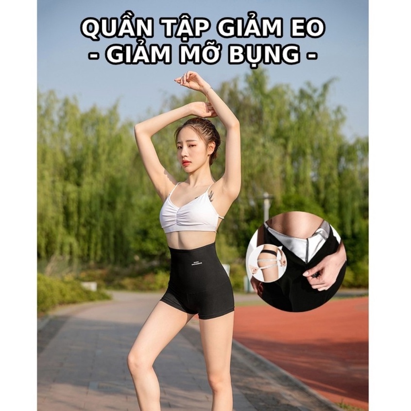 Quần Dài tập thể thao Sinh Nhiệt  Đốt Cháy Mỡ Bụng Giảm Eo Siêu Nhanh