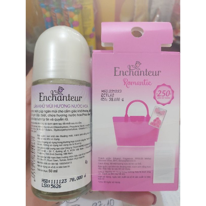 Cây Lăn  Enchanteur 50ml Có Hàng tặng