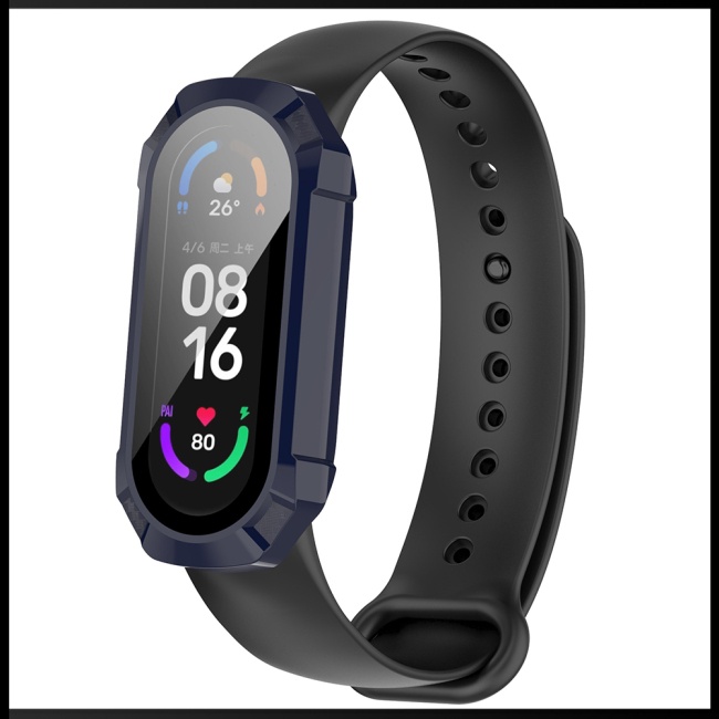 Ốp Điện Thoại Tích Hợp Kính Cường Lực Bảo Vệ Toàn Màn Hình Cho Xiaomi Mi Band 7 7nfc