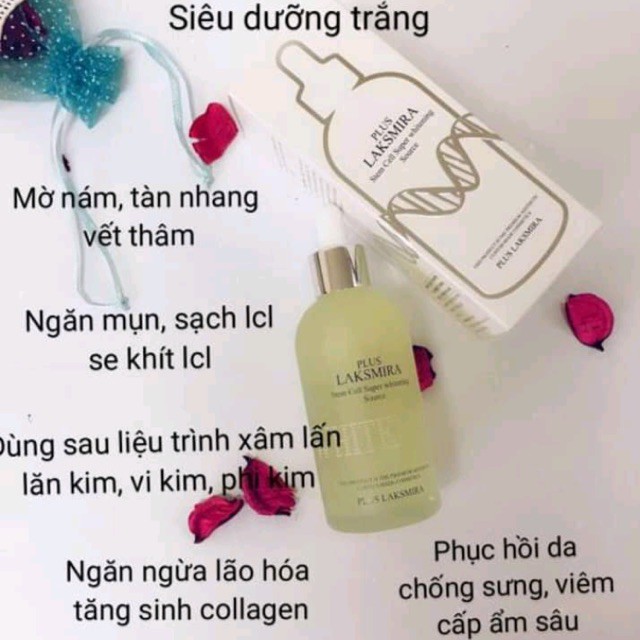 Tinh Chất Tế Bào Gốc Siêu Trắng Da Plus Laksmira 100ml