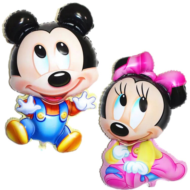 Bóng kiếng hình chuột Mickey trang trí thôi nôi bé Diệp Linh