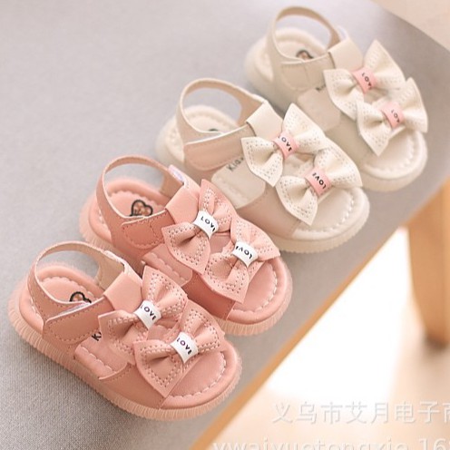 Giày bé gái - Sandal Nơ cho bé rất xinh cho bé gái từ 0-3 tuổi