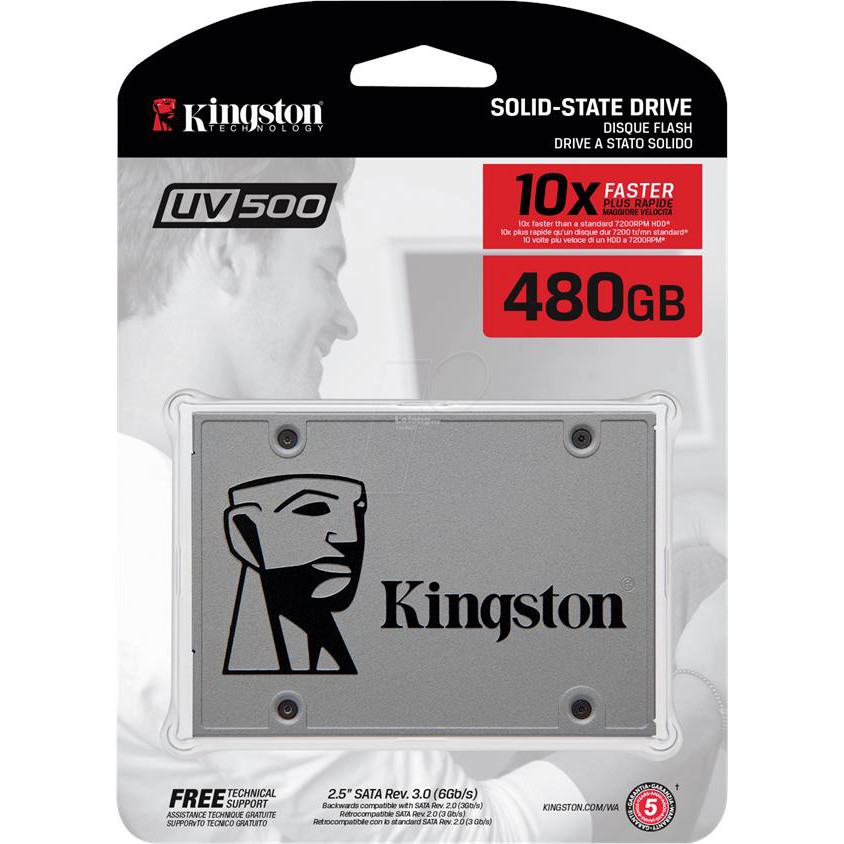 Ổ cứng SSD Kingston UV500 3D-NAND SATA III 480GB SUV500/480G