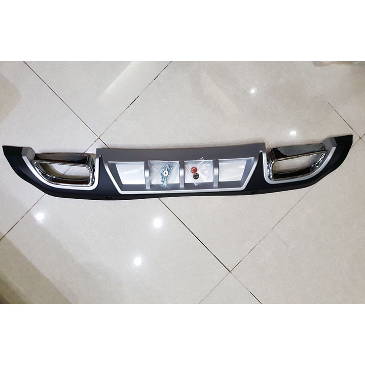 Lip chia pô sau xe Accent 2018 2019 2020 mẫu bô vuông kiểu dáng thể thao, lắp đặt đơn giản
