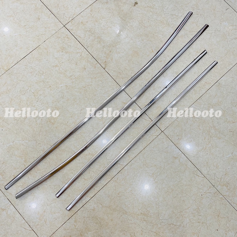 Nẹp chân kính, viền cong kính Inox Creta 2021 2022 2023 Chất Liệu Inox Sáng Bóng, Trang trí viền kính cửa xe