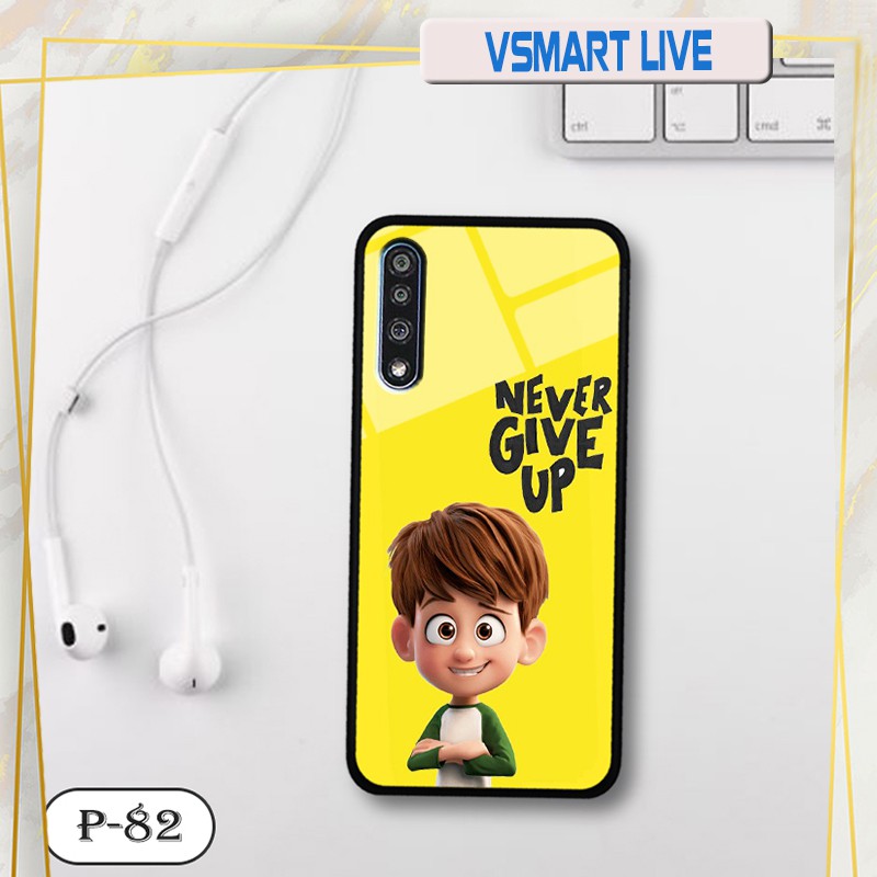 Ốp lưng kính 3D  Vsmart Live-cute