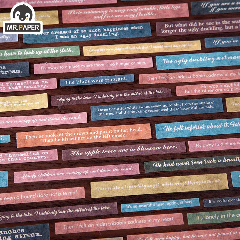 Sticker dán trang trí sổ tay nhật ký 8 kiểu dáng độc đáo