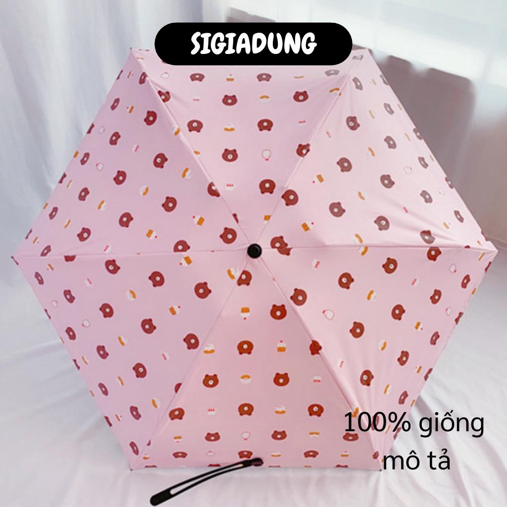 [SGD] Dù Che Mưa - Ô Nhỏ Gấp Gọn Hình Gấu Brown Chống Tia UV, Che Mưa Nắng  6998