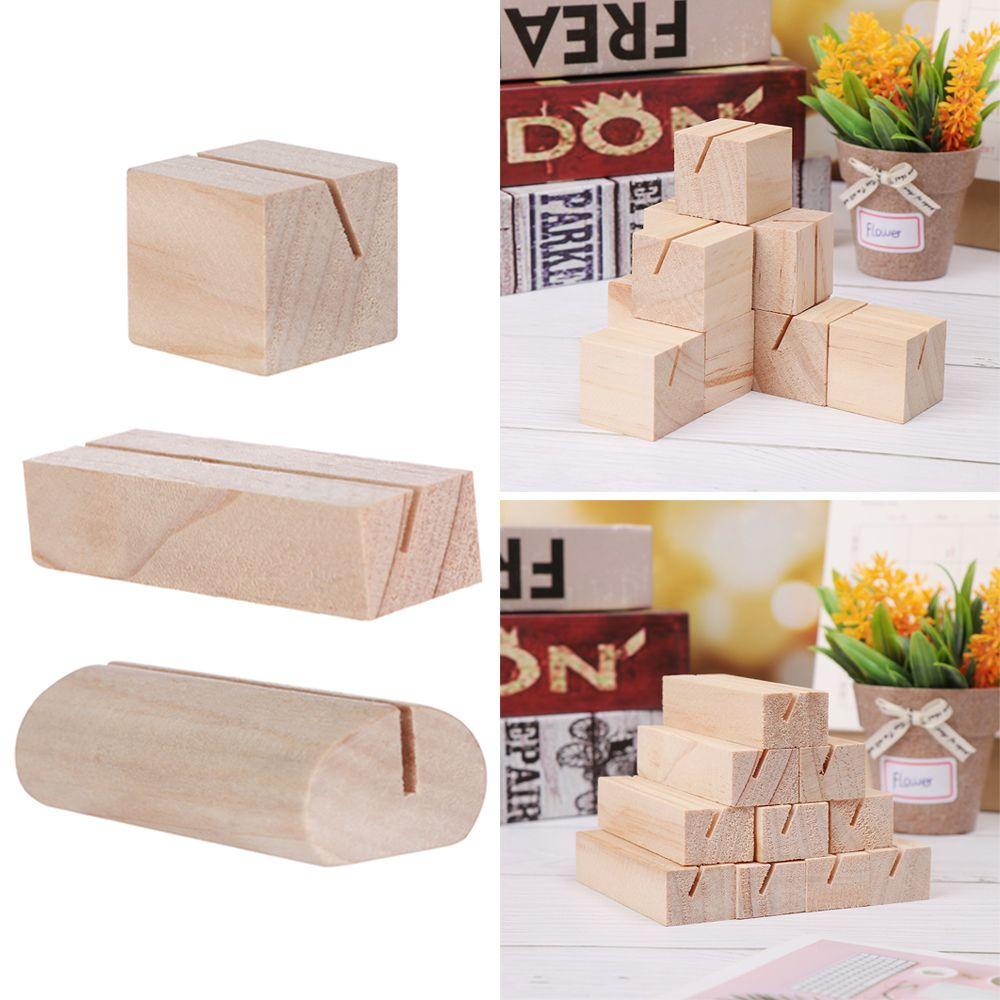 CHOOKEY Set 1 / 3 Kẹp Gỗ Giữ Ảnh Hình Tròn Phong Cách Retro Thời Trang
