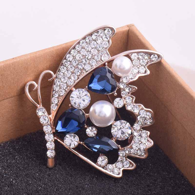 Ghim Cài Áo Hình Bướm Đính Đá Thời Trang