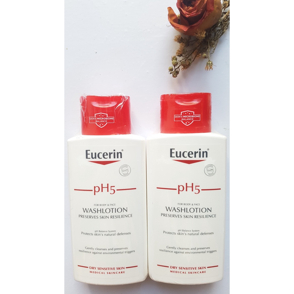 EUCERIN SỮA TẮM dành cho da Nhạy Cảm PH5  BODY &amp; FACE WASHLOTION 200ml, 400ml, 1000ml