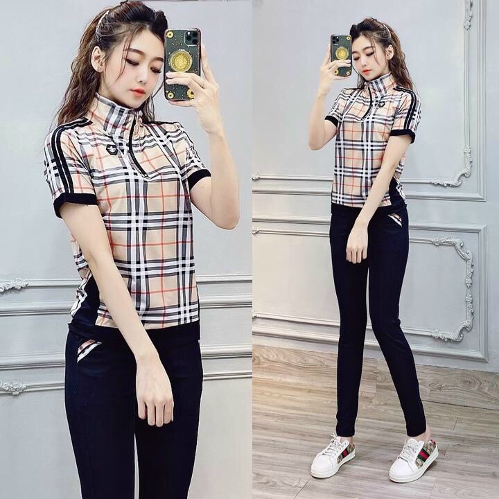 BỘ THUN THỂ THAO KHÓA KÉO CARO BBR
