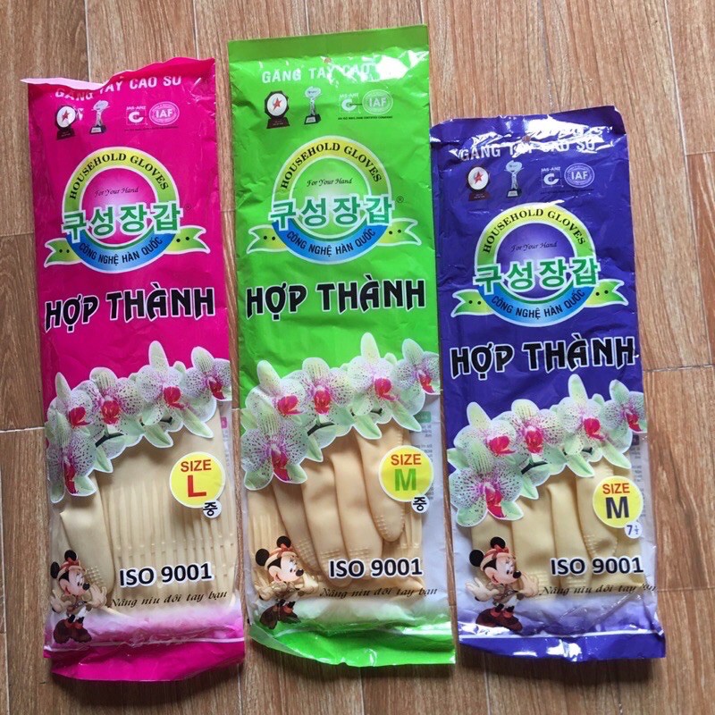 Gang tay cao su hợp thành đủ size