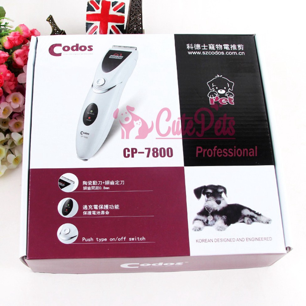 Tông Đơ Cắt Tỉa Lông  Codos CP 7800 & 6800 dành cho Thú Cưng - CutePets Phụ kiện chó mèo Pet shop Hà Nội Hàng chính hãng