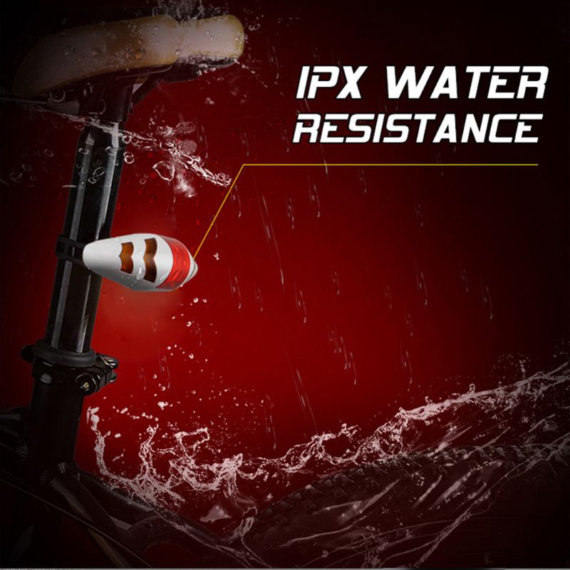 Đèn Tín Hiệu Không Dây Sạc USB Chống Nước Gắn Đuôi Xe Đạp Leo Núi