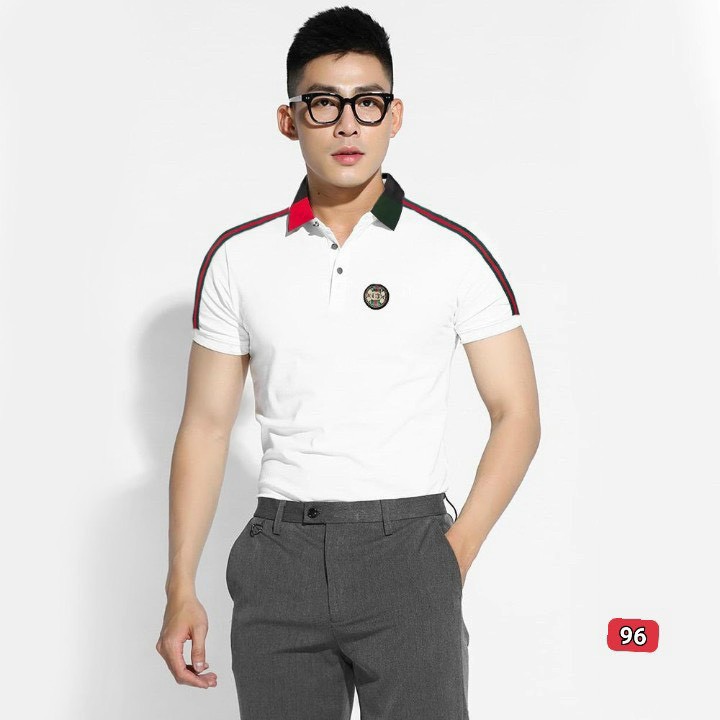 Áo thun nam đep murad_fashion, áo phông nam cổ sọc thêu logo chữ đẹp cao cấp 2021 atn96