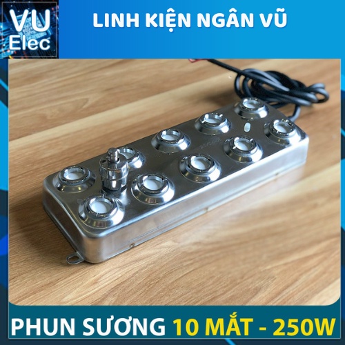 Vỉ động cơ phun sương siêu âm 6 - 10 mắt (Tạo hơi nước 170W-250W), Máy phun sương trồng lan