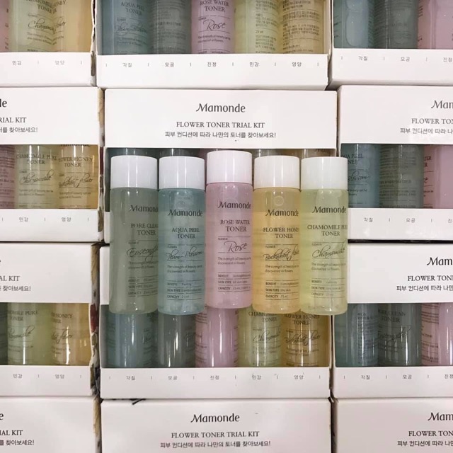 Nước hoa hồng Mamonde Flower Toner Trial Kit