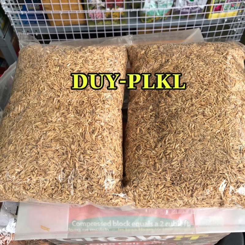 Giá Thể Vỏ Trấu Chuyên Trồng Rau Màu , Hoa Kiểng Gói khoảng 400gr.