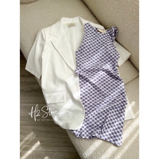 Váy/Đầm body caro size xs-s
