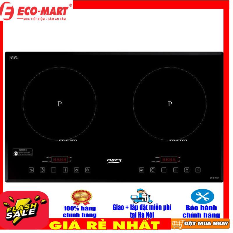 EHDIH321 Bếp từ đôi Chefs xuất xứ Việt Nam Chef's EHDIH321