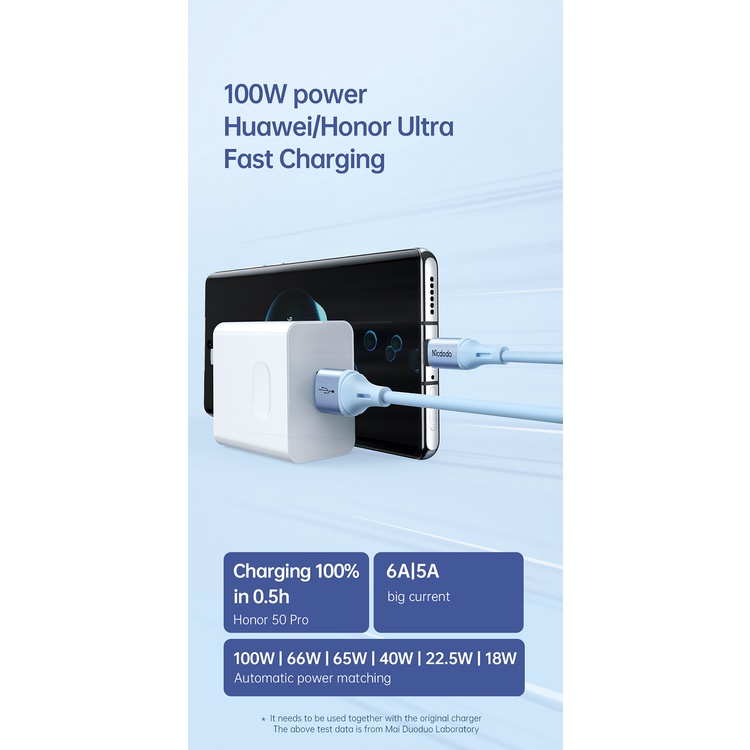 Dây Cáp Sạc Mcdodo USB Sang Type C 1.2M 5A 100W CA-184