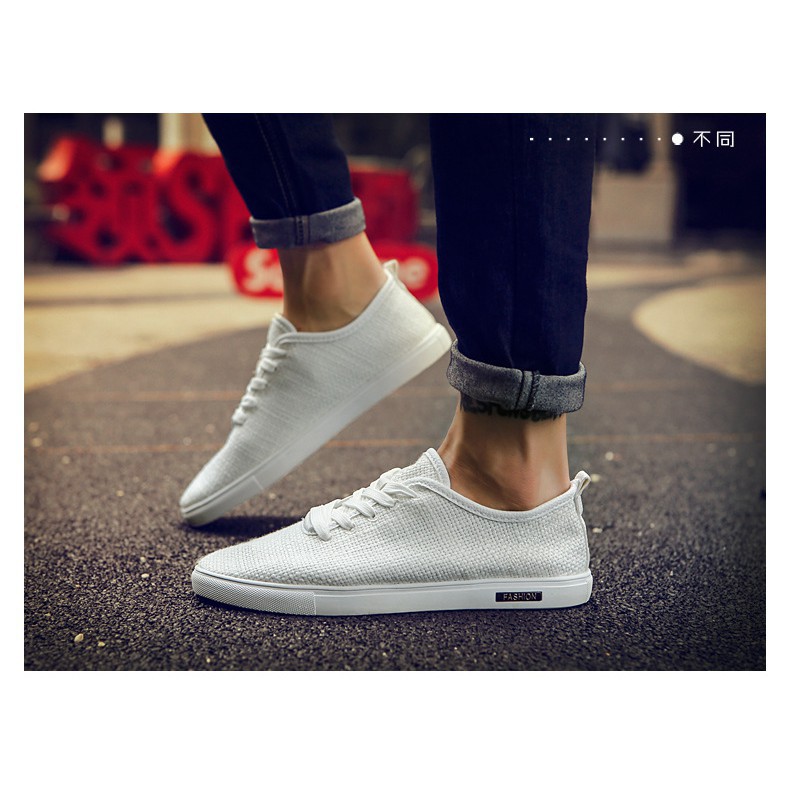 unisex freeship Giày nam sneaker vải thoáng khí G503