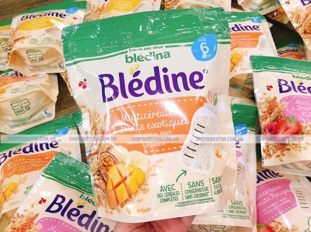 BỘT PHA SỮA BLEDINA NGŨ CỐC HOA QUẢ 200gr DATE 2020