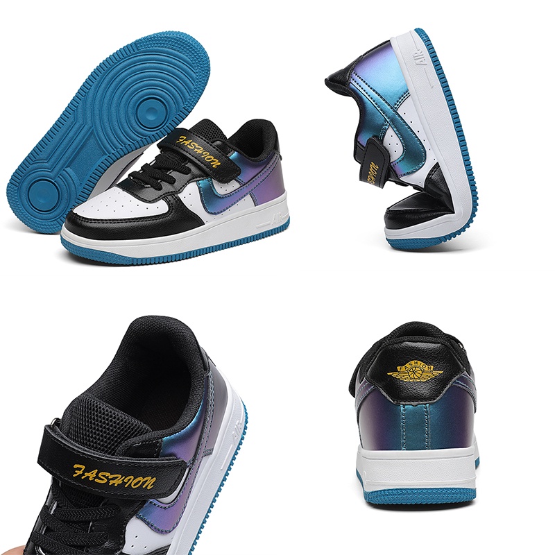 Giày Thể Thao Bằng Da Chống Nước 3 Màu Thời Trang 2022 Dành Cho Trẻ Em