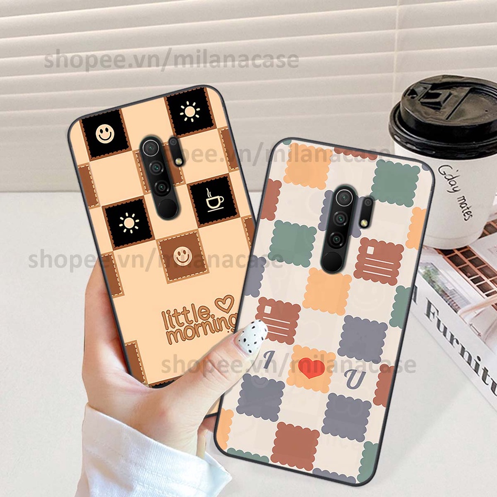 Ốp Xiaomi Redmi 9 caro họa tiết nhiều màu sắc siêu đẹp thời trang cá tính