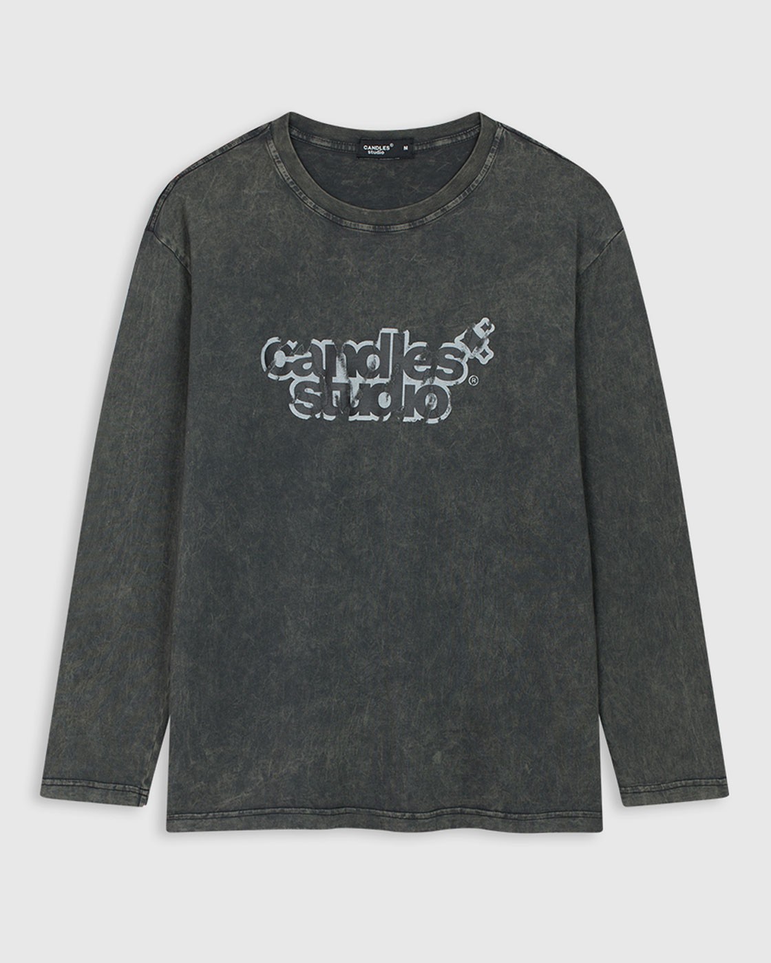 Áo tay dài Candles Scratched màu đen