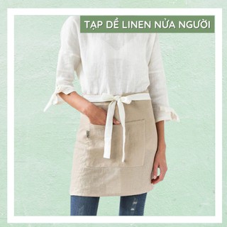 Tạp dề linen ngắn nửa người