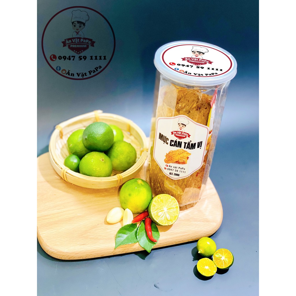 Mực cán tẩm vị 200gr kèm tương ớt, đồ ăn vặt Hà Nội | BigBuy360 - bigbuy360.vn