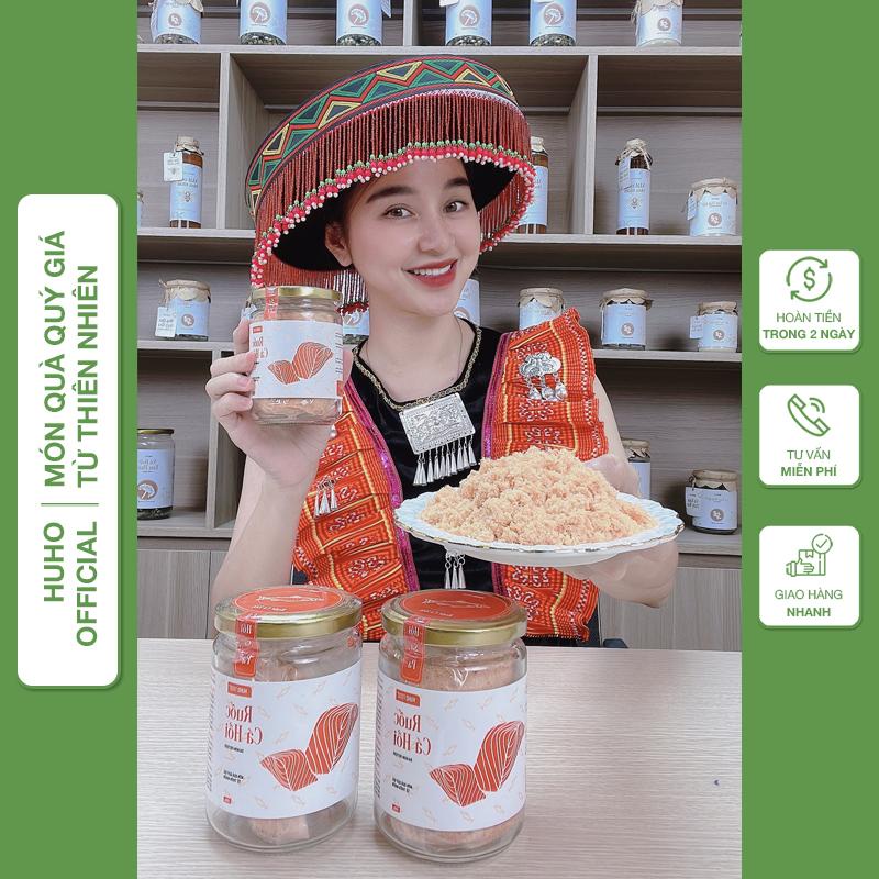 Ruốc cá hồi Sapa cho bé ăn dặm hũ 100 - 200g Huho Food DA10