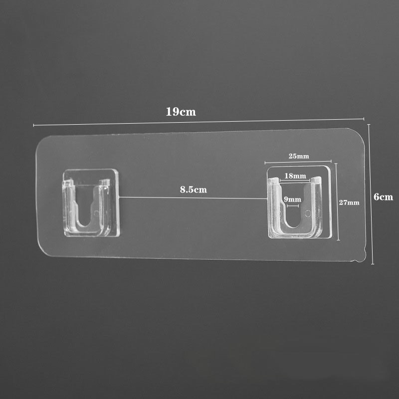 2 Miếng Dán Tường Treo Đồ Đa Năng Dạng Gài Miếng Dán Kệ Nhà Tắm Siêu Bám Dính Chắc Chắn