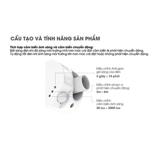 Đui  đèn  cảm  biến  Rạng Đông