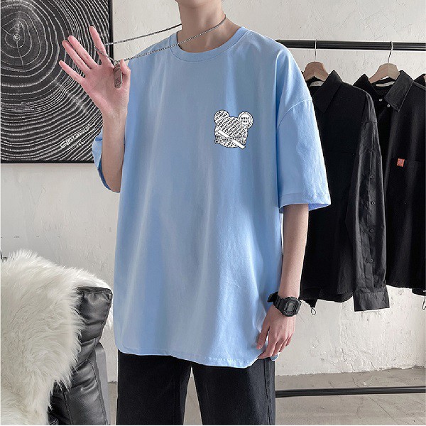 Áo Cộc Tay Form Rộng Unisex Giá Rẻ Cổ Tròn 2S Clothing Trendy Áo Phông Cổ Tròn Nam Form Rộng Basic Style Streetwear TA05