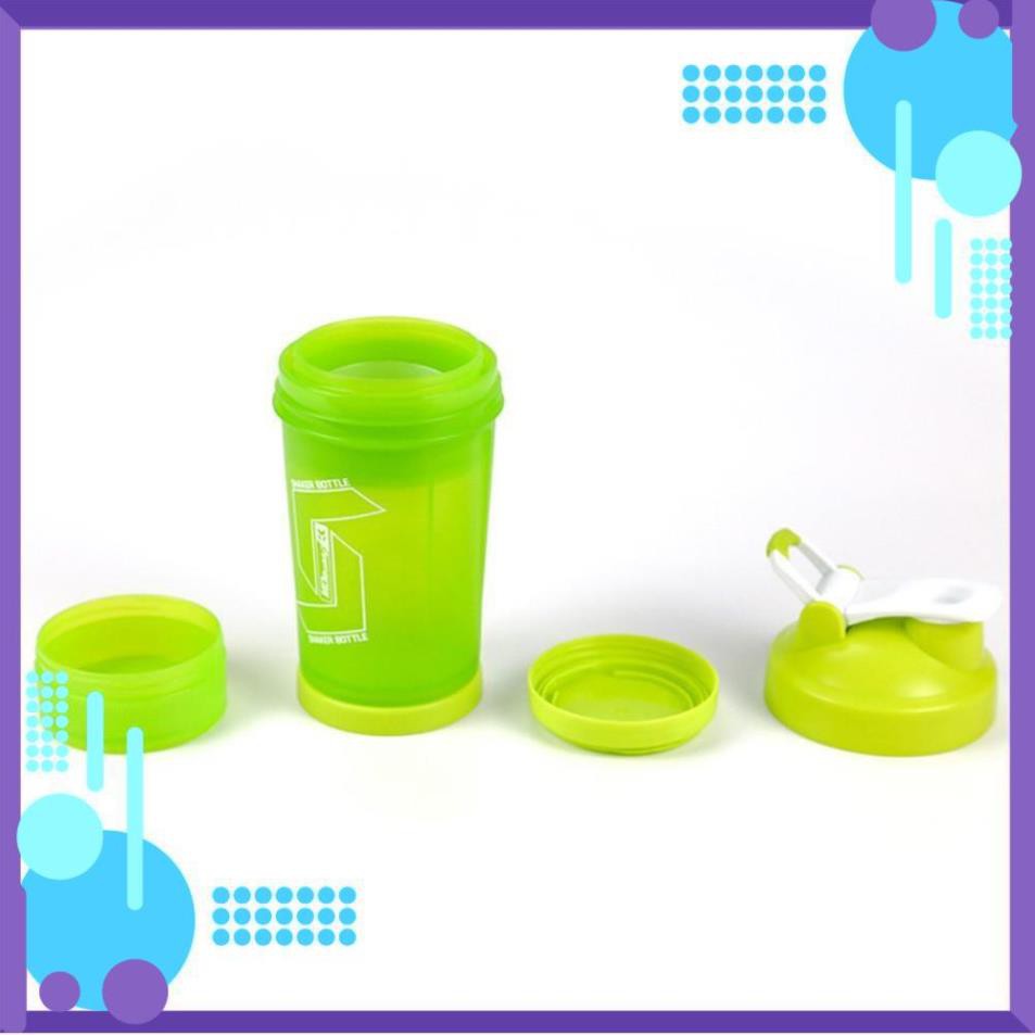 Bình Lắc Shaker Bottle 750ml 4 Trong 1 Chính Hãng WObuddy WOG001