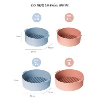 Khay Silicone dành cho nồi chiên không dầu 3.5L và lò vi sóng Lock&Lock - CKB003