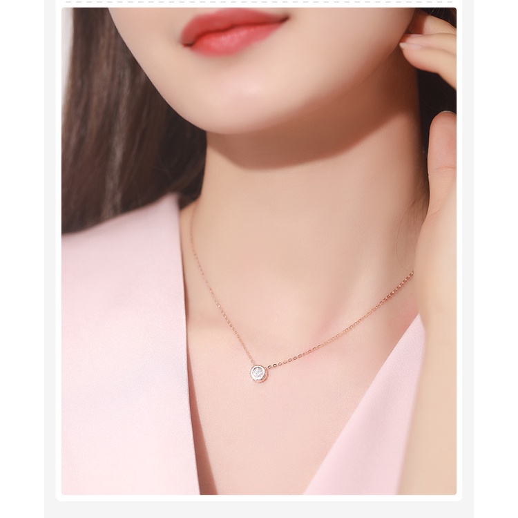 [FreeShip] Dây chuyền nữ titan đá trắng X1-303 - CAM KẾT KHÔNG BAY MÀU