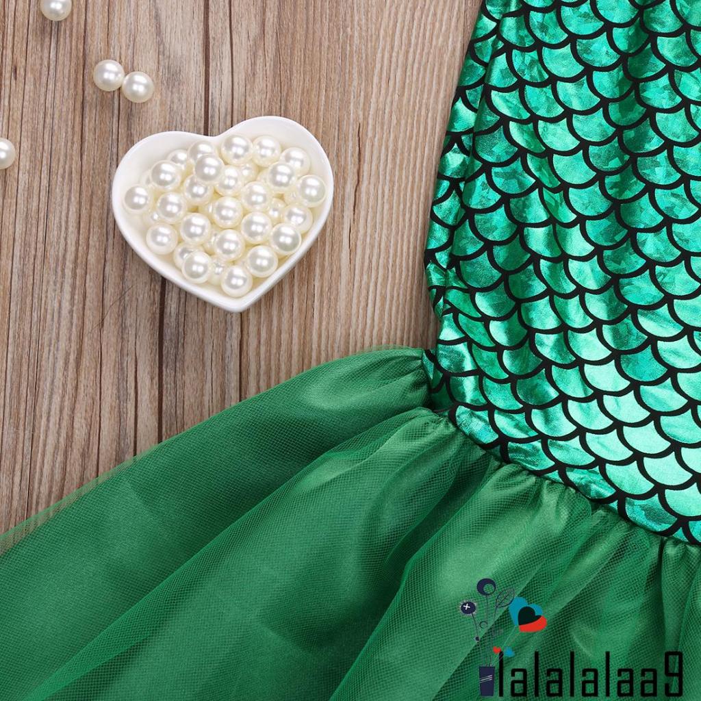 Bộ đồ bơi 2 mảnh áo ngắn + chân váy đuôi cá thời trang mùa hè cho bé gái